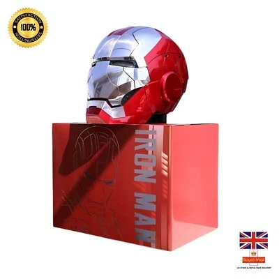 AUTOKING Iron Man MK5 Helmet Mask RED/SILVER - Voice Activated - 2025 Model - Brand New ✅