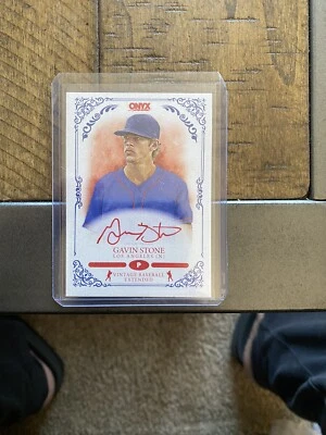 2022 Onyx Vintage Extended Auto Red Ink #VA-GS Gavin Stone /25 - Los Angeles - Image 1 of 4