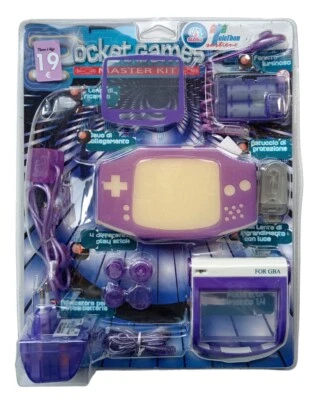 *HH* Kit Set Accessori Gameboy Nintendo Game Boy Advance Gba Cover Caricatore - Immagine 1 di 2