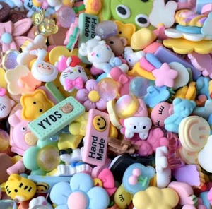 20Pcs Assorted Resin Flatback Charms Embellishments for Crafts Hairbow DIY Decor - Picture 1 of 2