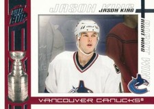 2003-04 Pacific Quest for Cup #98 JASON KING - Vancouver Canucks Eagle Mannheim