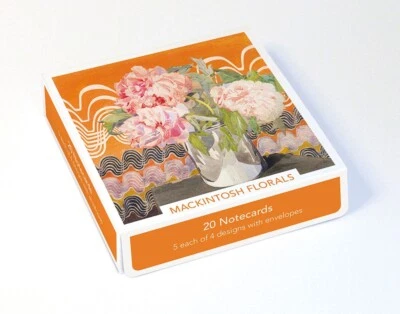 MUSEUMS & GALLERIES Charles Rennie Mackintosh Florals Box of 20 Notecards with Envelopes