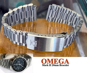 OMEGA MARK II Speedmaster Stainless Deployment 20mm Bracelet Marked 1162/173 - Picture 1 of 12