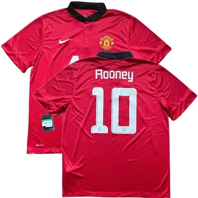 Camiseta local 2013/14 Manchester United #10 Rooney XL Nike Champions League NUEVA Foto 1 de 4