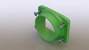 1UZ-FE Air Flow Meter Housing Adaptor For 89-94 with alloy AFM Housing. - Picture 1 of 10