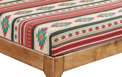 Chezmoi Collection 4-Piece Southwestern Tribal Multi-Color Sheet Set - Image 1 of 4