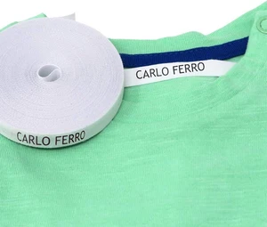 Haberdashery - 100 Etichette Personalizzate Termoadesive Con CERTIFICATO ECOLOGI - Foto 1 di 12