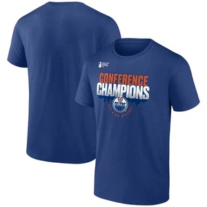 Men's Fanatics Royal Edmonton Oilers 2025 Western Conference Champions Local - Picture 1 of 4