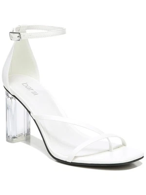 BAR III 女式白色透明高跟鞋 Blakke 高跟鞋丁字鞋 11 M — 第 1/4 张图片