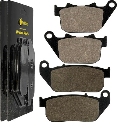 Caltric Brake Pads Black Standard For Harley Davidson Sportster 883 2005-2010 - Image 1 of 4