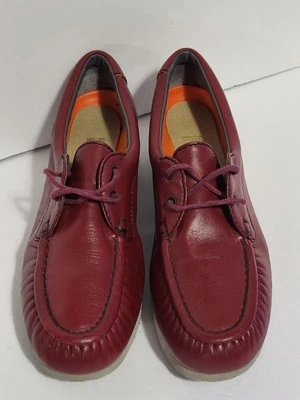 Rockport Vibram  Women's Leather Oxford  Casual Shoes Size 8.5N Red - Image 1 of 4