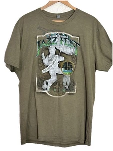 2014 Jazz Fest T Shirt Large 45th Anniversary New Orleans - Picture 1 of 3