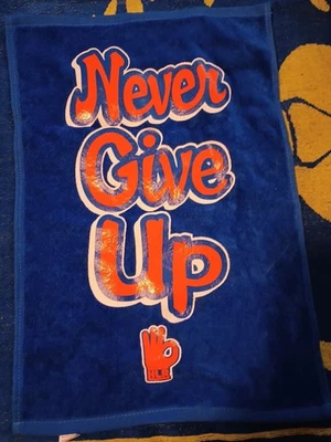 2017 WWE John Cena Never Give Up Rally Towel Blue And Orange - Image 1 of 4
