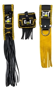 3 Electrician Leather Tool Pouches Capacitor CAT Caterpillar Handmade In Mexico - Picture 1 of 1