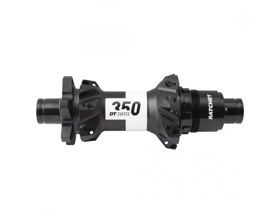 Buje trasero DT Swiss 350 (negro) (12 x 148 mm) (6 pernos) (SRAM XD) (28H) Foto 1 de 1