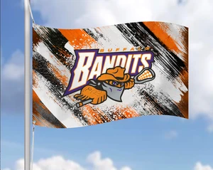Brushed Buffalo Bandits Lacrosse Flag, 3' by 5' Flag - Picture 1 of 1