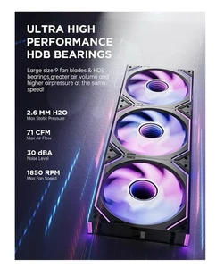 Asiahorse Dawn ARGB Lüfter - 3er Pack - PWM / Leise / High CFM Reversed Blade - Bild 1 von 14