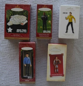 1997-2010 (5) STAR TREK SEGNO DISTINTIVO ORNAMENTI USS DEFIANT DR. MCOY TRIP TUCKER ++ - Foto 1 di 12