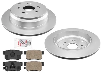 Rear Brake Rotors & Ceramic Pads Fits Honda CR V CR-V 2005-2016 - Image 1 of 4