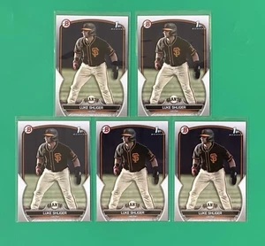 (x5) Luke Shliger 2023 Bowman Draft 1st 5-Card Lot #BD-47 San Francisco Giants - Picture 1 of 2