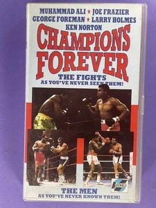 Champions Forever (1989) VHS Cassette PAL boxing Muhammad Ali George Foreman etc - Imagen 1 de 3