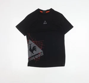 Le Coq Sportif Boys Black Graphic T-Shirt M - Picture 1 of 12