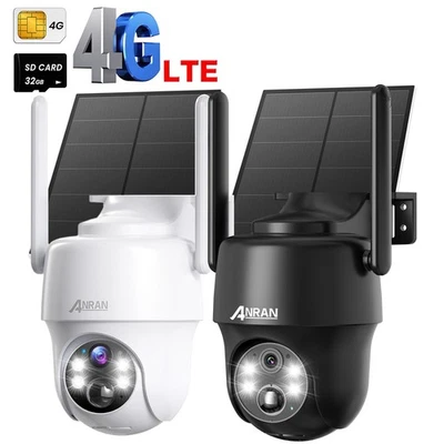 Cellulare 4G LTE Telecamera di sicurezza Solare Batteria Esterno Con scheda SIM - Immagine 1 di 4