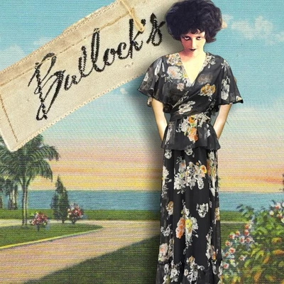 Vestido Vintage Años 70 Bullock’s Floral Gasa 2 Piezas Gatsby Años 30 Renacimiento Pequeño Foto 1 de 4