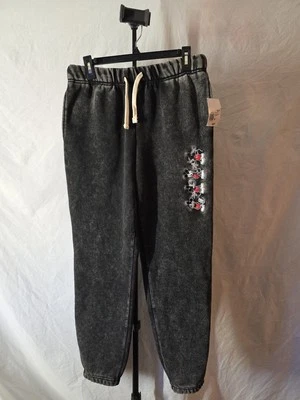 Joggers masculinas de cordão Forever 21 Disney Mickey. Tamanho pequeno. Bordado. Novo com etiquetas - Imagem 1 de 4