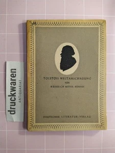 Tolstois Weltanschauung. Meyer-Benfey, Heinrich: - Picture 1 of 1