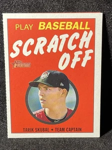 TARIK SKUBAL 2020 Topps Heritage Scratch Off Insert #13 RC Rookie DETROIT TIGERS - Picture 1 of 3