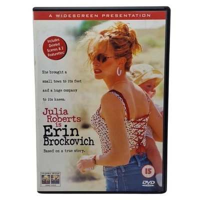 Erin Brockovich (DVD, 2000) Region 2 PAL Cert 15 Columbia Tristar CDR 30598 - Immagine 1 di 4