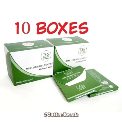 10 X Halal Green Coffee for Men Herbal Instant Drink Sugar Free Natural Vitality