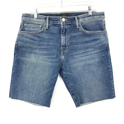 Joe's Jeans Cut Off Hem Shorts Mens Size 33 Medium Wash Blue Stretch Denim - Image 1 of 4