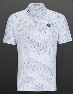 Polo Scotty Cameron Peter Millar Agave Hombre Cóctel (Mediano, Blanco) Foto 1 de 4