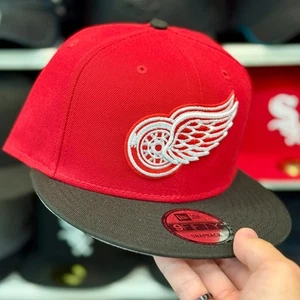 New Era Detroit Red Wings 9FIFTY Snapback rojo/negro - Imagen 1 de 4
