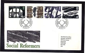 SELLOS GR BRIT #781-784 FDC BRITISH PIONEERS 1976 - Imagen 1 de 2