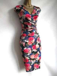 Phase Eight Womens Dress Midi UK 12 EU 40 US 8 Wedding Party Floral Wiggle - Picture 1 of 7
