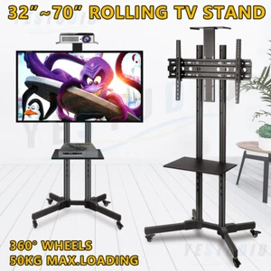 Portable Mobile Trolley TV Stand Support for 32 - 70" LCD/LED Screen with Wheels - Picture 1 of 13
