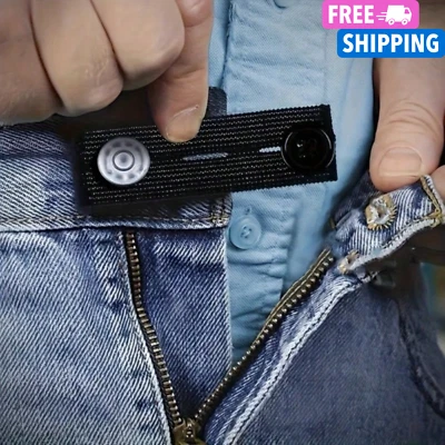 2 Piezas Extensor de Cintura Ajustable Pantalones Extensor Embarazo Pantalones Botón para Mujer Foto 1 de 4