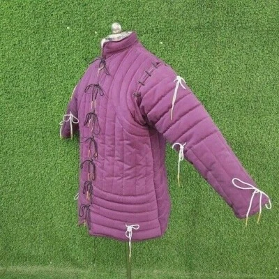 Medieval Black Gambeson ,Reenactment Gambeson Stylish Dresss, Medieval Costume , - Image 1 of 4