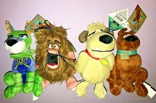 4x SCOOBY DOO 8 INCH PLUSH Scoody-Doo / Captain Caveman / Muttley / Dynomutt NEW