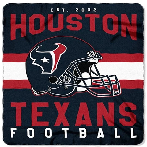 NFL Houston Texans Soft Fleece Throw Blanket  50" X 60" Cover