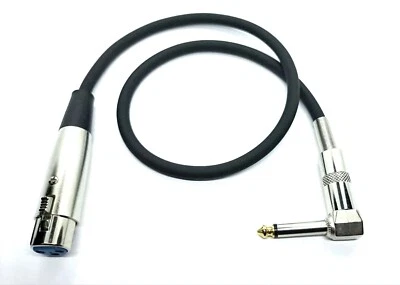 KABELBETRIEB Cavo Microfono Angolare Jack Mono - XLR Femmina vers. Lunghezze
