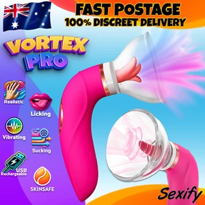 Sucking Clitoris Vibrator Licking Oral Clit Stimulator Sucker Pussy Pump Sex Toy - Picture 1 of 16