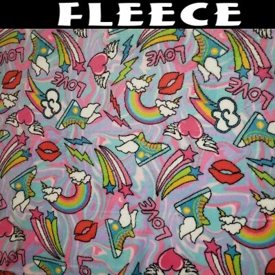 Whisper Fleece Fantasy Multi 58" Fabric by the Yard - Image 1 of 3