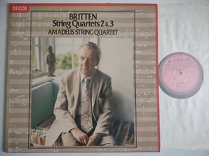 AMADEUS Qt PLAYS BRITTEN STRING QUARTETs NOs 2 & 3 DECCA SXL 6893 TEST PRESSING - Picture 1 of 5
