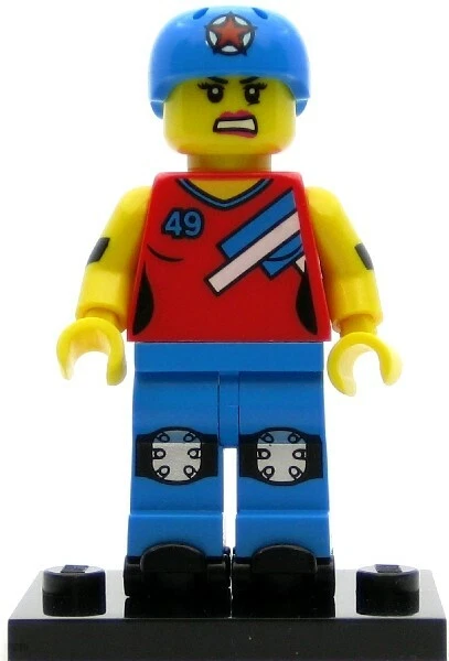 LEGO Minifiguras Serie 9 Roller Derby Girl (Genuino) Foto 1 de 1