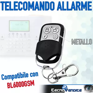 TELECOMANDO ALLARME BL6000 GSM ANTIFURTO 433 MHZ WIRELESS GSM + SPORTELLINO - Foto 1 di 5