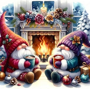Gnome Diamond Painting Kits for Adults - 5D Gnome Diamond Art Kits for Beginner - Picture 1 of 7